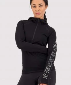 Mons Royale Bella Merino Air-Con Hood - Black