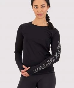 Mons Royale Bella Merino Air-Con LS - Black