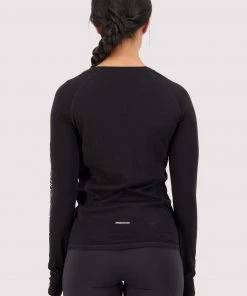 Mons Royale Bella Merino Air-Con LS - Black