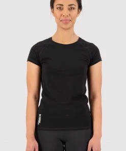 Mons Royale Bella Merino Air-Con Tee - Black