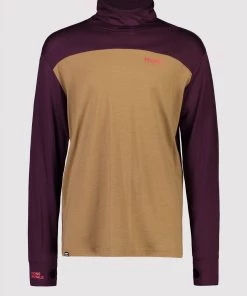 Mons Royale Yotei Powder Hood LS - Toffee Wine MEN