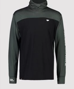 Mons Royale MEN Yotei Powder Hood LS - Rosin Black