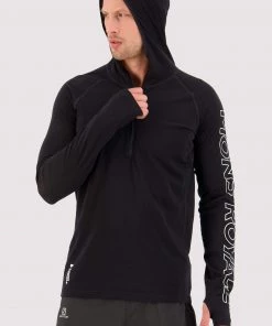 Mons Royale Temple Merino Air-Con Hood - Black