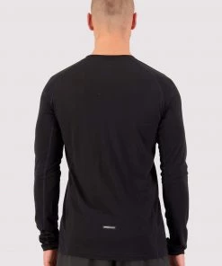 Mons Royale Temple Merino Air-Con LS - Black