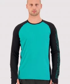 Mons Royale Temple Merino Air-Con LS - Marina Black MEN