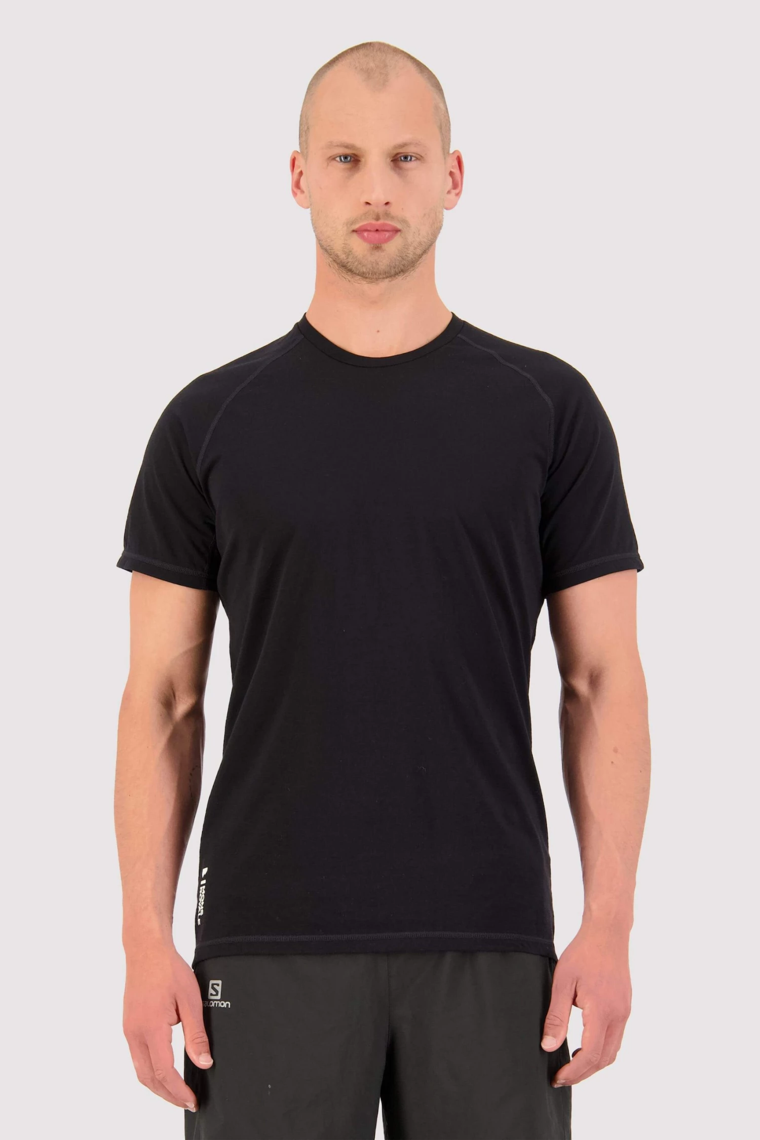 Mons Royale MEN Temple Merino Air-Con T-Shirt - Black 1 Mons Royale MEN Temple Merino Air-Con T-Shirt - Black
