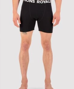 Mons Royale Hold 'em Boxer - Black MEN
