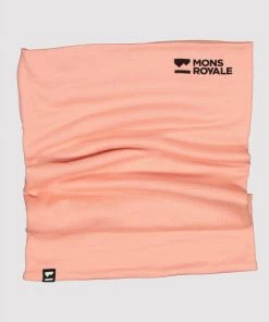 Mons Royale Double Up 100% Merino Neckwarmer - Peach