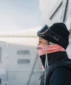 Mons Royale Double Up 100% Merino Neckwarmer - Peach