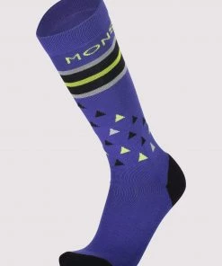 Mons Royale Men's Lift Access Sock - Ultra Blue / Black