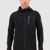 Mons Royale MEN Traverse Full Zip Hood - Black