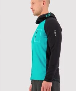 Mons Royale Traverse Full Zip Hood - Marina Black