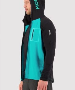 Mons Royale Traverse Full Zip Hood - Marina Black