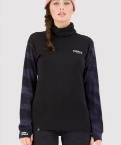 Mons Royale Yotei BF High Neck - Black Motion 9