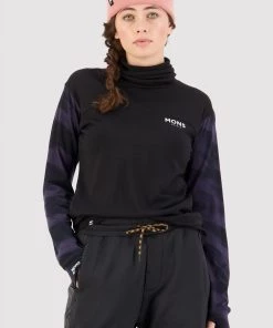 Mons Royale Yotei BF High Neck - Black Motion 9