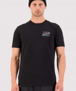 Mons Royale Icon Merino Air-Con T-Shirt - Black MEN