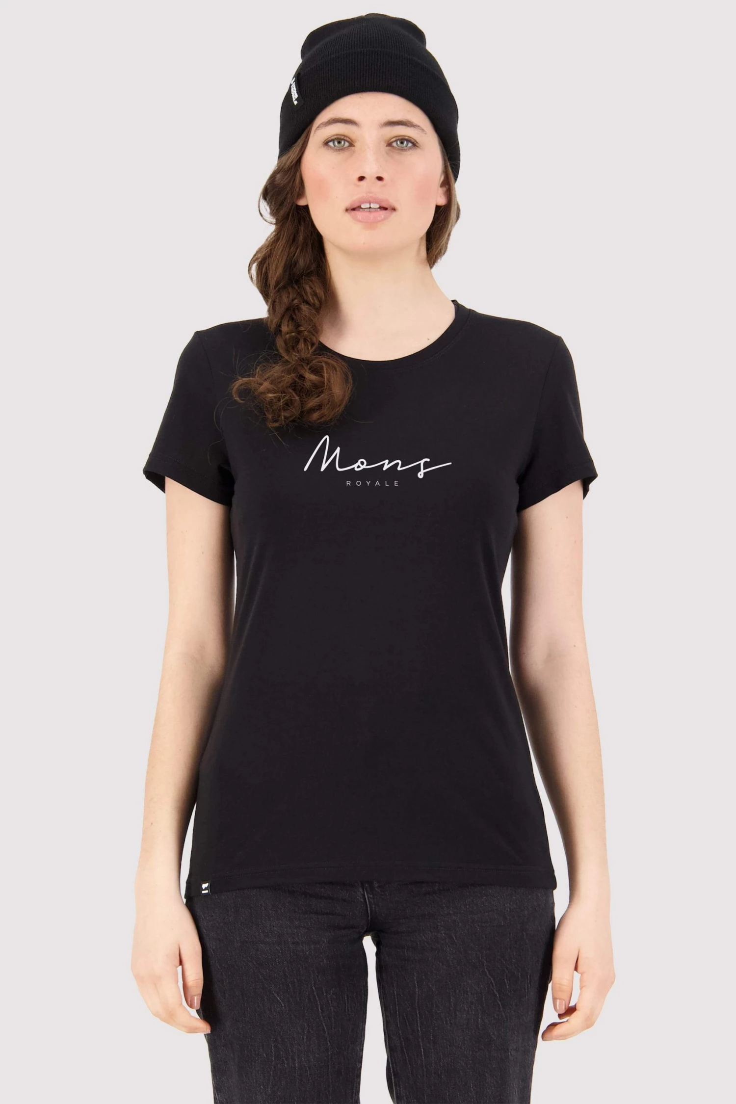 Mons Royale Icon Merino Air-Con Tee - Black 1 Mons Royale Icon Merino Air-Con Tee - Black