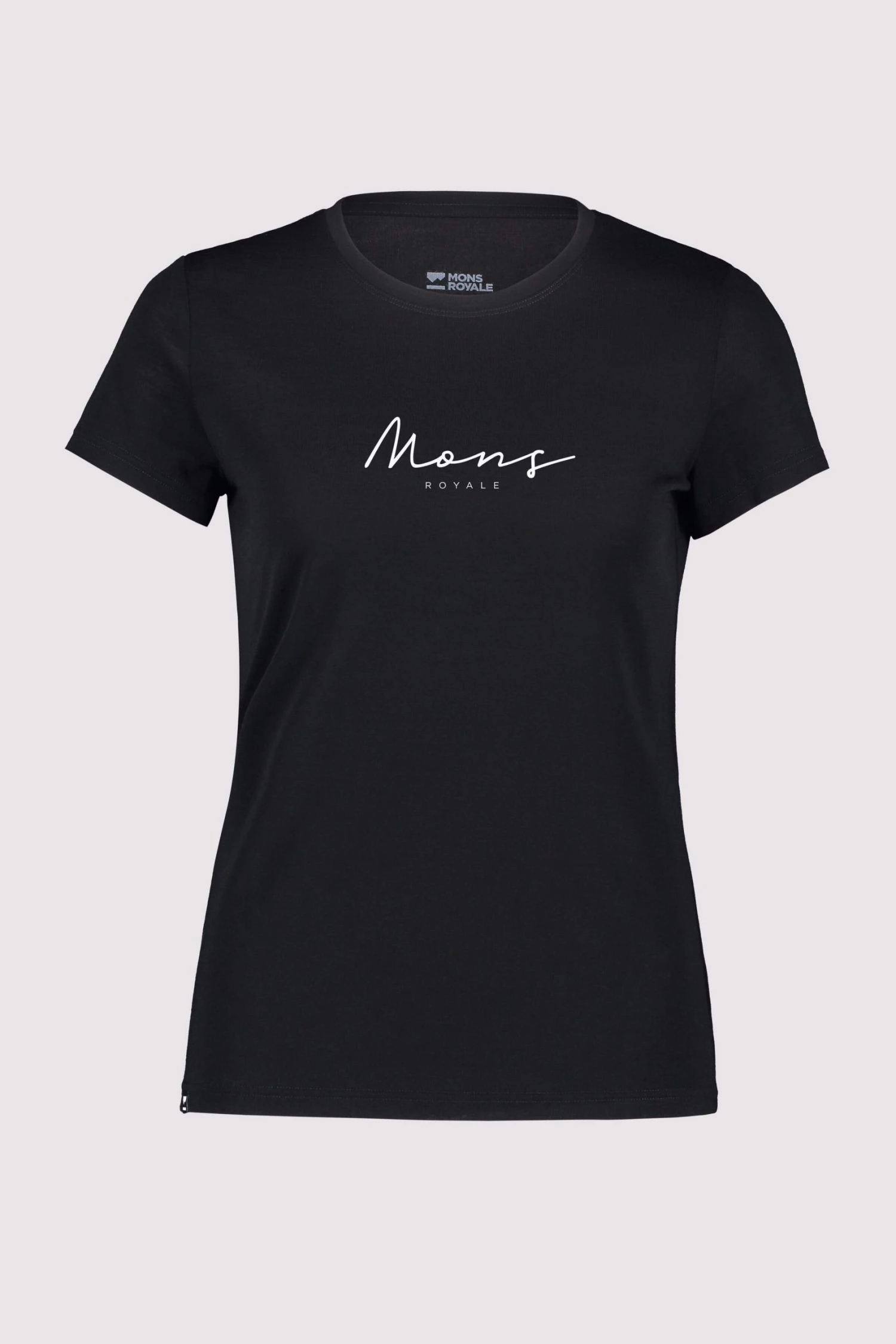 Mons Royale Icon Merino Air-Con Tee - Black 3 Mons Royale Icon Merino Air-Con Tee - Black