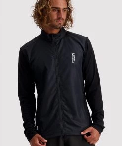 Mons Royale Redwood Merino Air-Con Wind Jersey - Black