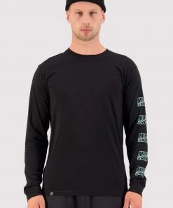 Mons Royale Icon Merino Air-Con LS - Black MEN