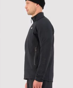 Mons Royale Nevis Merino Fleece Jacket - Black
