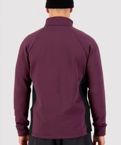 Mons Royale Nevis Merino Fleece Jacket - Wine Black