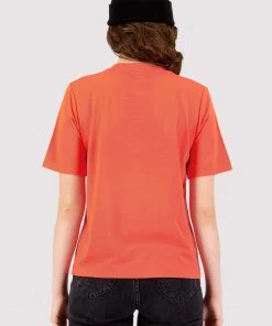 Mons Royale Icon Merino Air-Con Relaxed Tee - Hot Coral