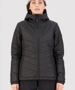 Mons Royale Nordkette Merino Insulation Hood - Black WOMEN