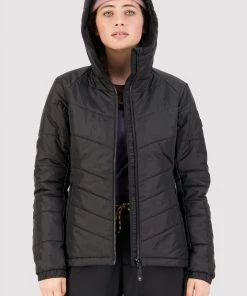 Mons Royale Nordkette Merino Insulation Hood - Black WOMEN