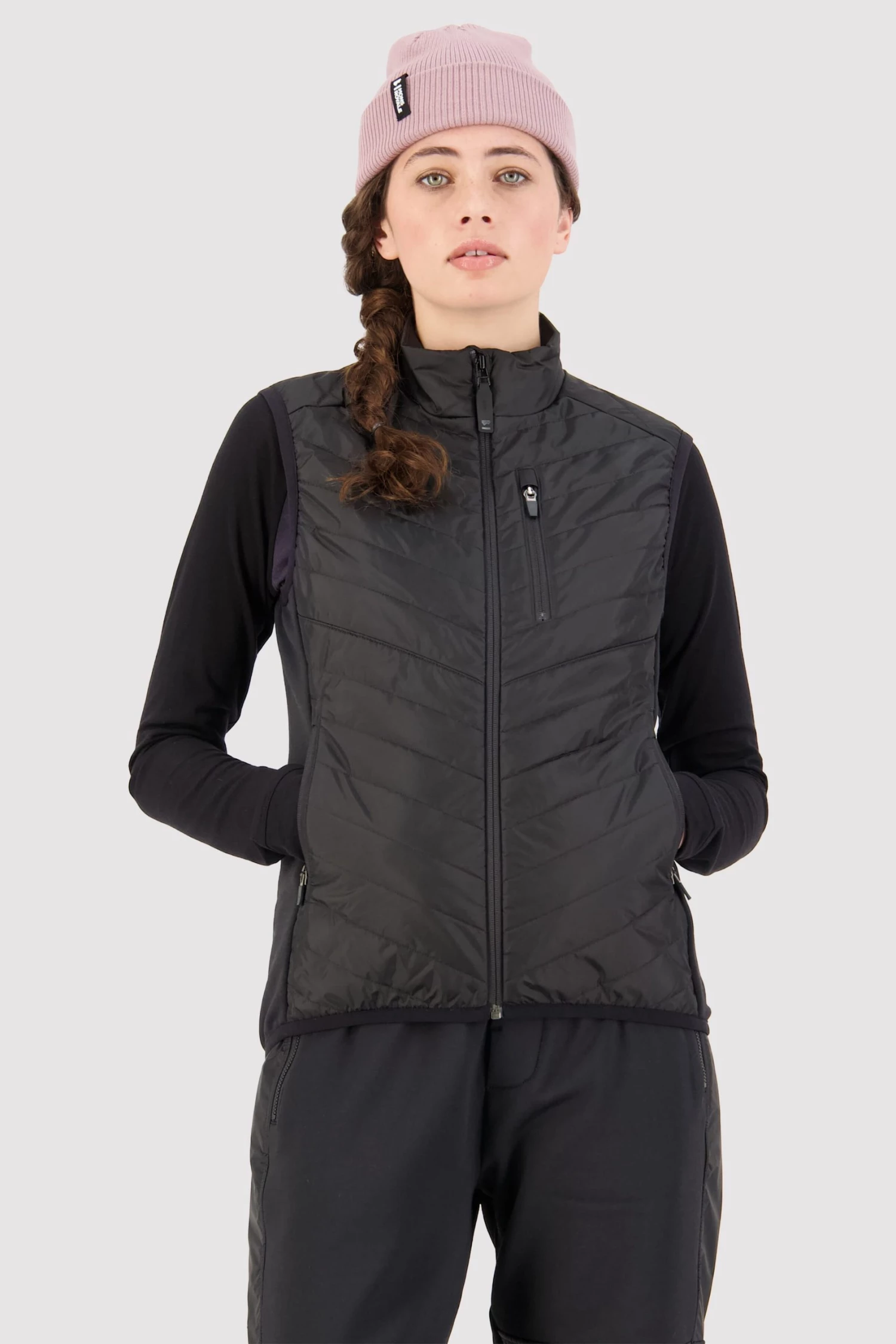 Mons Royale Neve Merino Insulation Vest - Black 2 Mons Royale Neve Merino Insulation Vest - Black