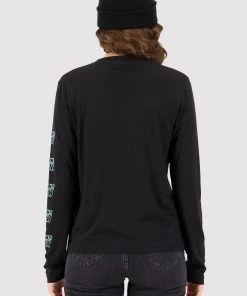 Mons Royale Icon Merino Air-Con Relaxed LS - Black
