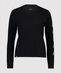 Mons Royale Icon Merino Air-Con Relaxed LS - Black