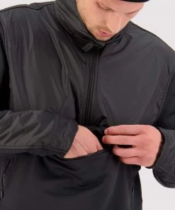 Mons Royale MEN Decade Merino Fleece Pullover - Black