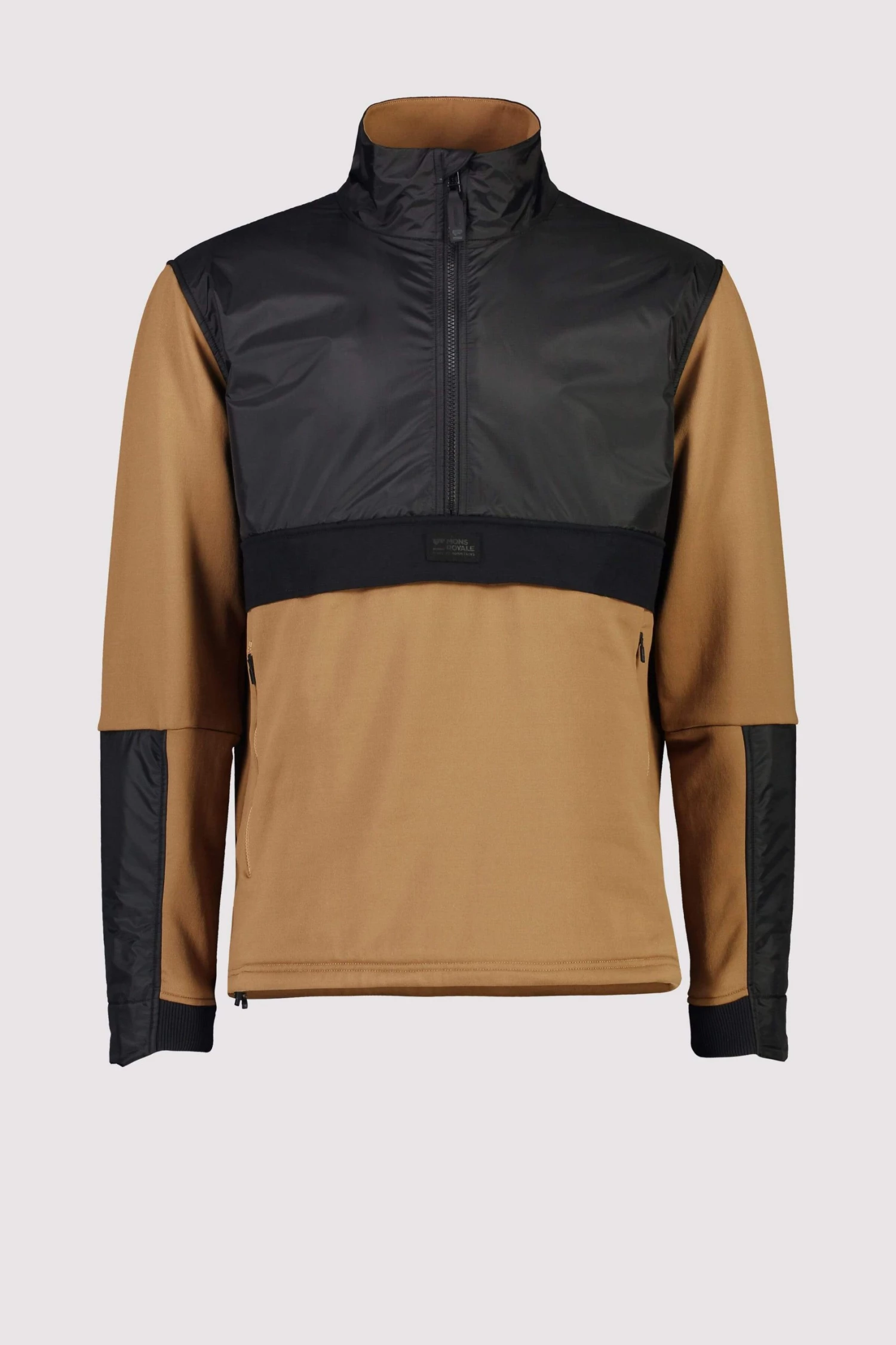 Mons Royale Decade Merino Fleece Pullover - Toffee 4 Mons Royale Decade Merino Fleece Pullover - Toffee