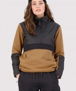 Mons Royale WOMEN Decade Merino Fleece Pullover - Toffee