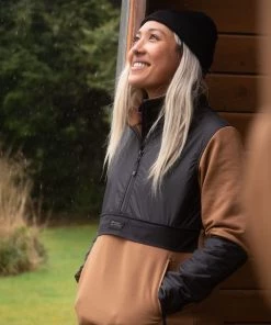 Mons Royale WOMEN Decade Merino Fleece Pullover - Toffee