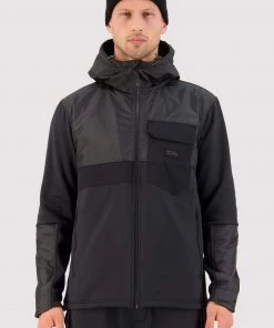 Mons Royale Decade Merino Fleece Hoody - Black