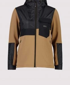 Mons Royale Decade Merino Fleece Hoody - Toffee WOMEN