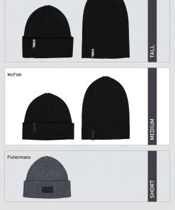 Mons Royale McFish 100% Merino Beanie - Black