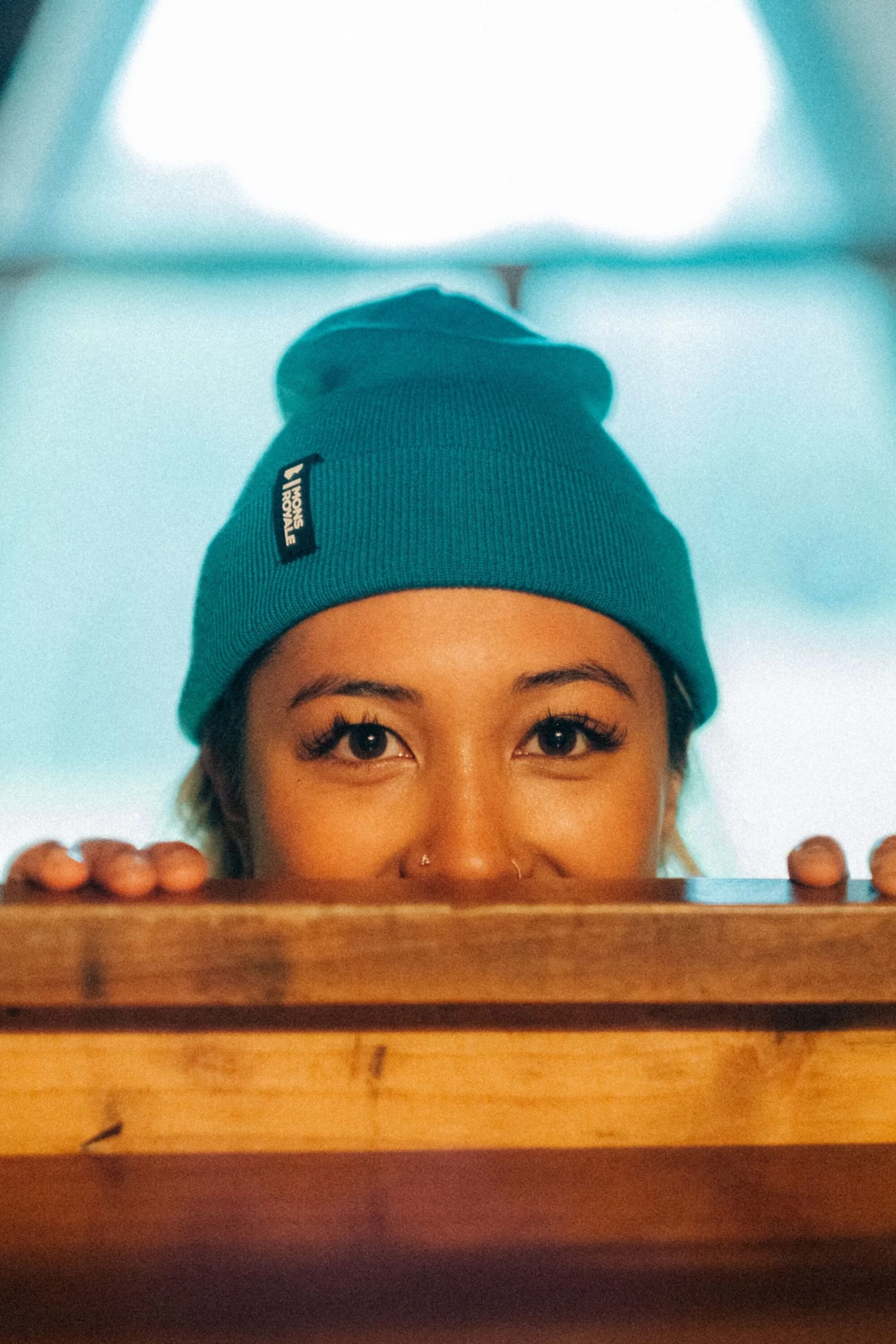 Mons Royale McCloud Beanie - Marina 5 Mons Royale McCloud Beanie - Marina