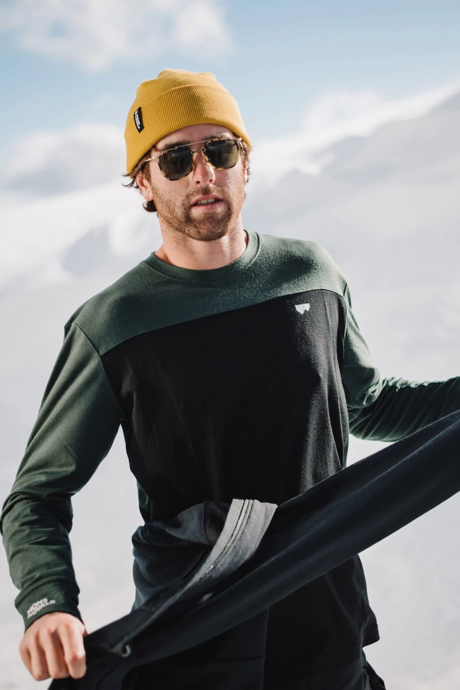 Mons Royale McCloud Beanie - Gold 4 Mons Royale McCloud Beanie - Gold