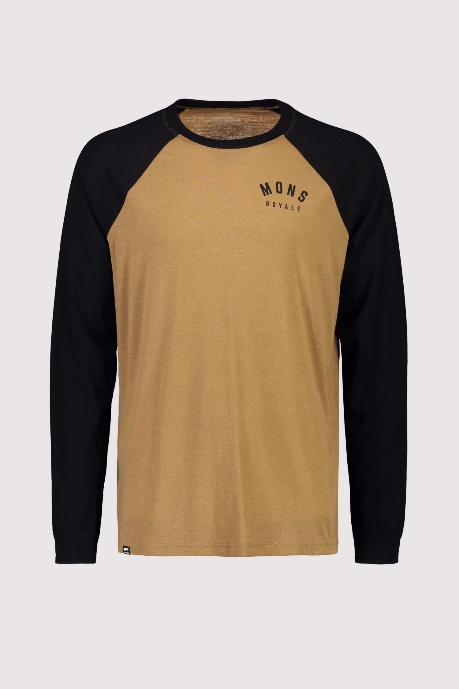 Mons Royale Icon Merino Air-Con Raglan - Toffee Black MEN 3 Mons Royale Icon Merino Air-Con Raglan - Toffee Black MEN