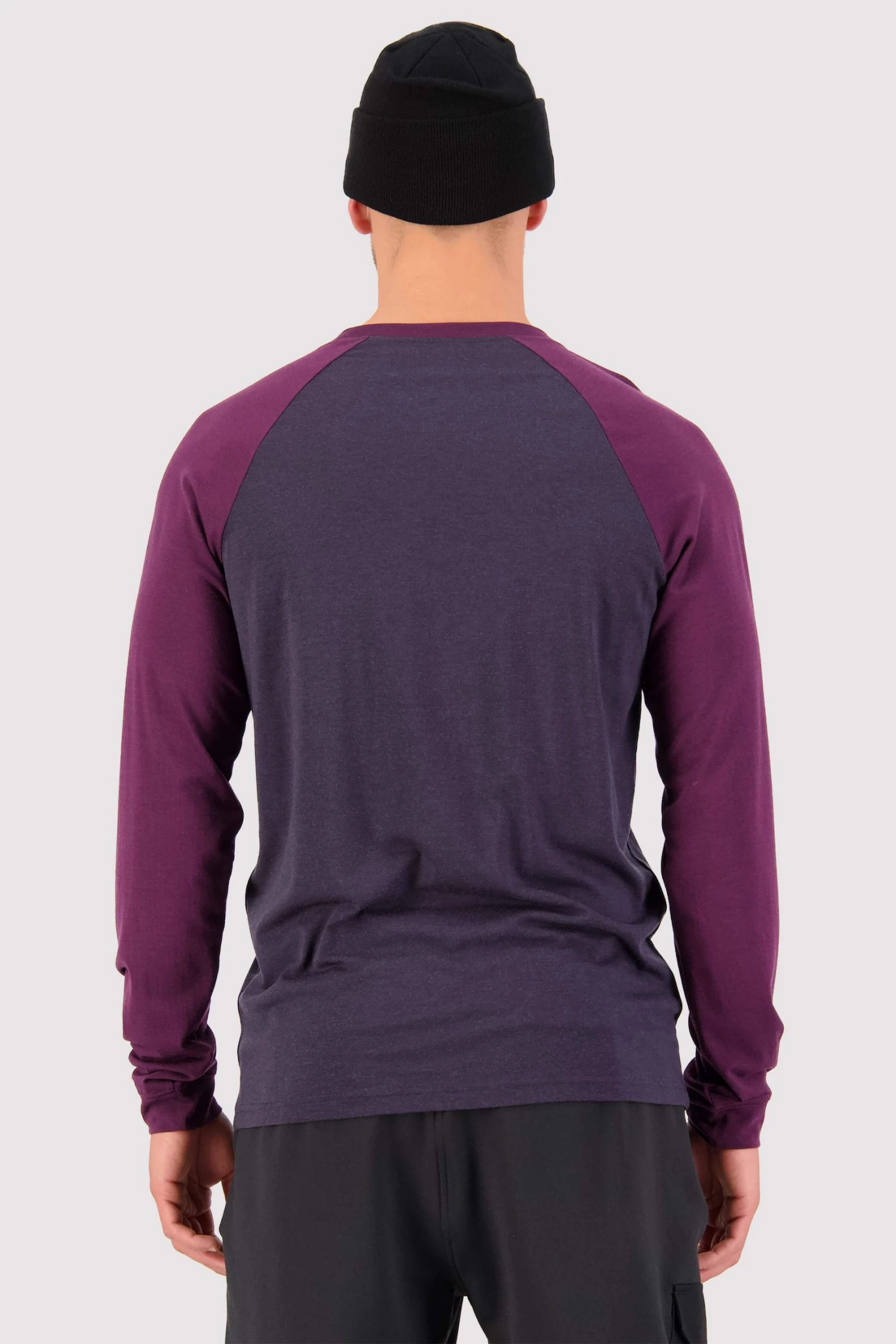 Mons Royale Icon Merino Air-Con Raglan - Wine 9 Iron MEN 2 Mons Royale Icon Merino Air-Con Raglan - Wine 9 Iron MEN