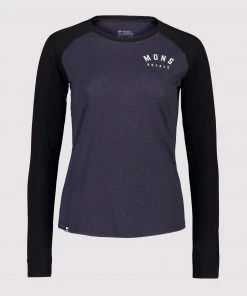 Mons Royale Icon Merino Air-Con Raglan - Black 9 Iron