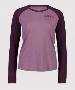 Mons Royale Icon Merino Air-Con Raglan - Wine Mauve