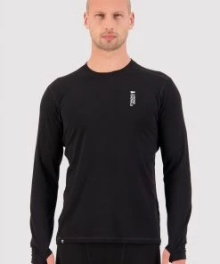 Mons Royale Cascade Merino Flex LS - Black MEN