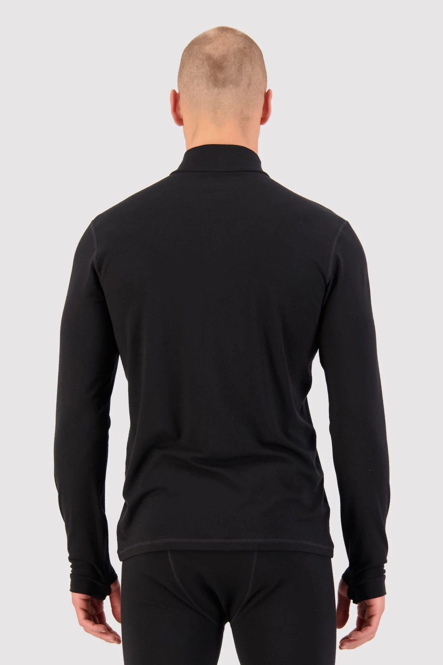 Mons Royale Cascade Merino Flex 1/4 Zip - Black MEN 2 Mons Royale Cascade Merino Flex 1/4 Zip - Black MEN