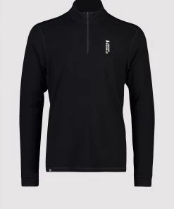 Mons Royale Cascade Merino Flex 1/4 Zip - Black MEN 5 Mons Royale Cascade Merino Flex 1/4 Zip - Black MEN