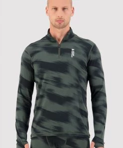 Mons Royale Cascade Merino Flex 1/4 Zip - Rosin Motion