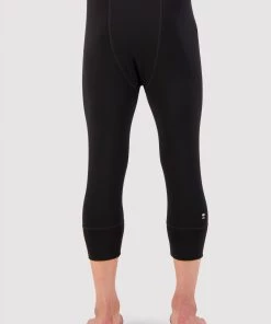 Mons Royale Cascade Merino Flex 3/4 Legging - Black MEN